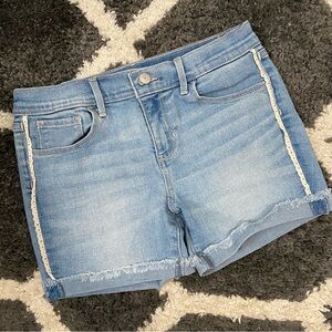 Girl’s Denim Shorts With Lace Detail | Old Navy